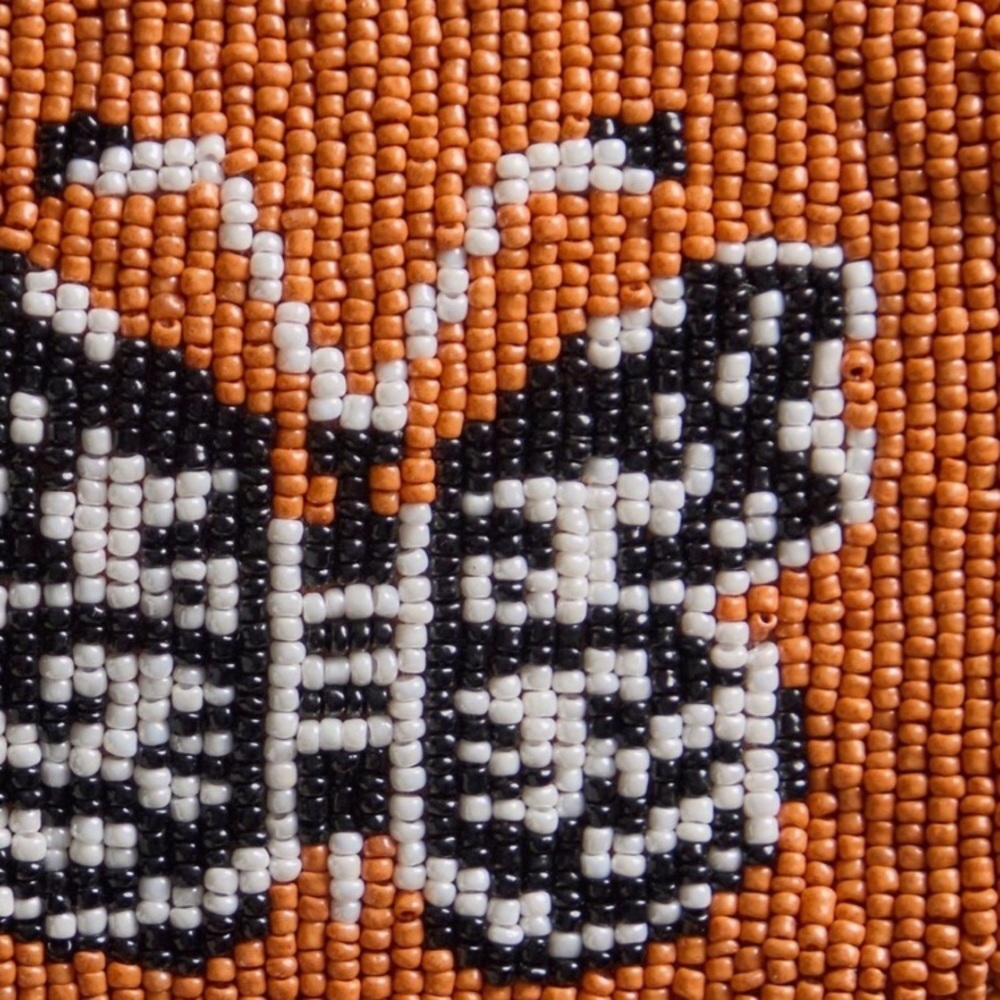 Free People! Mariposa Butterfly Beaded Wallet In Dark Orange/Desert Topaz NWT! - Picture 2 of 6